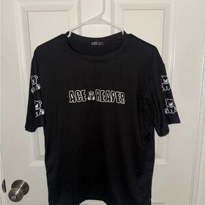 Black Graphic Teddy Bear T-Shirt